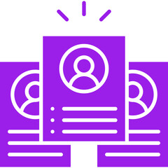 Candidate icon single vector illustration