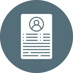 Business Profile icon single vector illustration