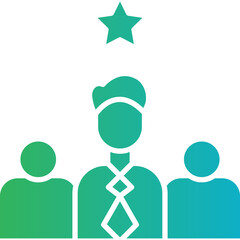 Leadership icon single vector illustration