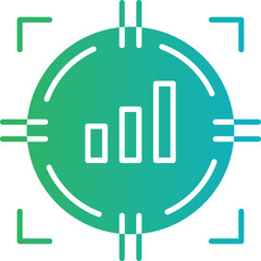 Set Goals icon single vector illustration