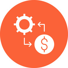 Cost Management icon single vector illustration