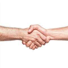 Two hands shake in a gesture of partnership, trust, and agreement, symbolizing collaboration and unity in a professional environment.