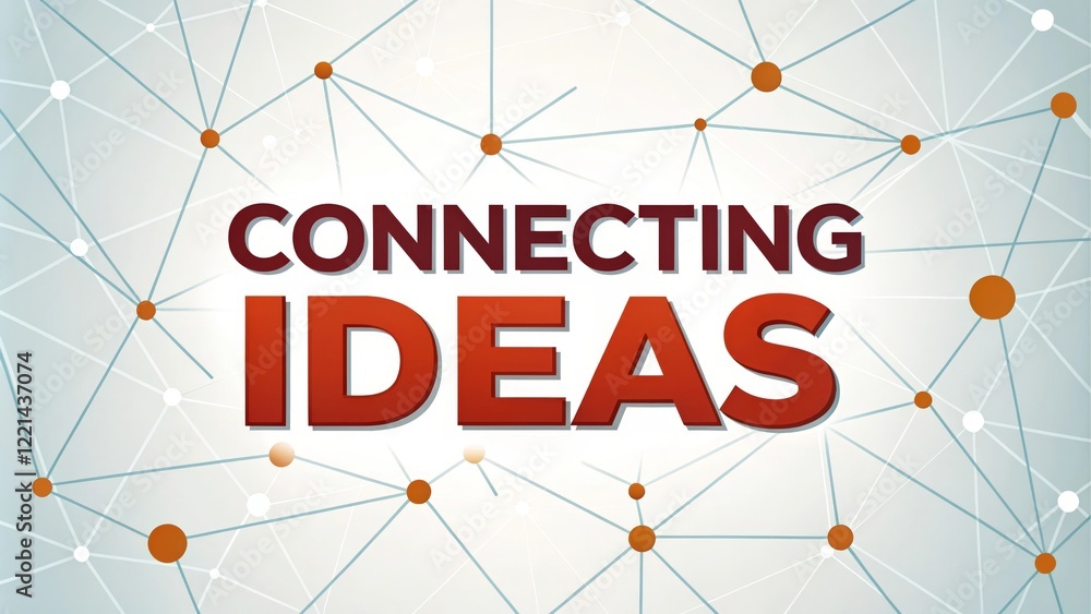 Aufkleber connecting ideas through network and relationships - a vibrant design showcasing connections and net