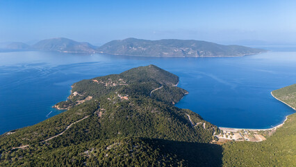 Antisamos in Kefalonia, Greece - Drone view