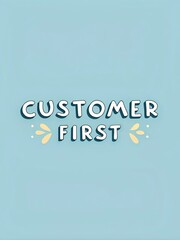 Customer Appreciation Concept Design - A vibrant design showcasing customer focus with playful elements, emphasizing service quality, satisfaction, and engagement.