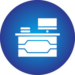 Workplace icon single vector illustration