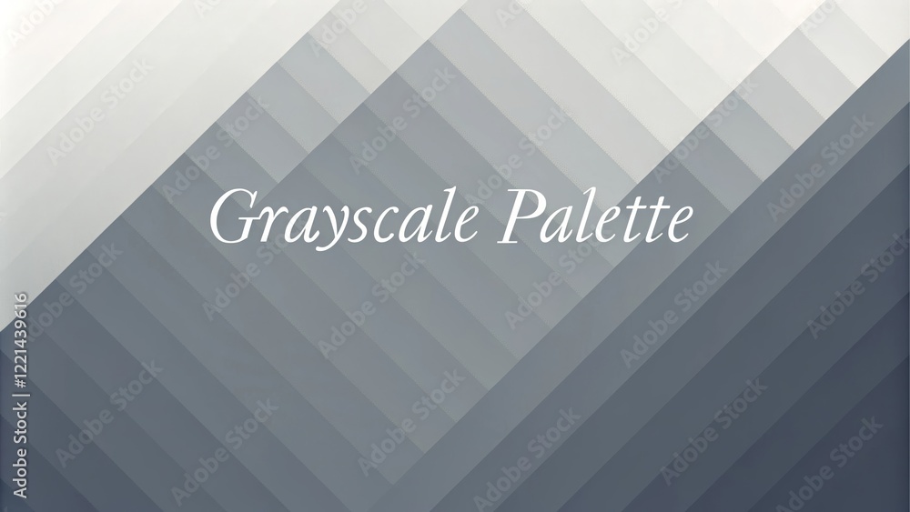 Poster grayscale palette with shades and patterns - a visually appealing grayscale palette featuring variou