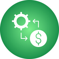 Cost Management icon single vector illustration