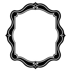 Frame with ornament Illustration, flower, design, outline, template, pattern, Vintage Retro Ornamental Decorative Border Frame, Ornate border, Classy border. Transparent Frame 