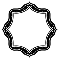 Frame with ornament Illustration, flower, design, outline, template, pattern, Vintage Retro Ornamental Decorative Border Frame, Ornate border, Classy border. Transparent Frame 