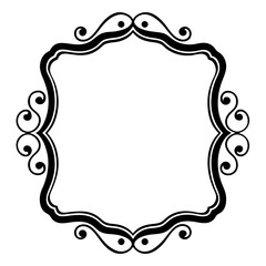 Frame with ornament Illustration, flower, design, outline, template, pattern, Vintage Retro Ornamental Decorative Border Frame, Ornate border, Classy border. Transparent Frame 