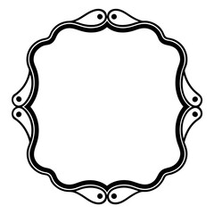 Frame with ornament Illustration, flower, design, outline, template, pattern, Vintage Retro Ornamental Decorative Border Frame, Ornate border, Classy border. Transparent Frame 
