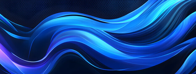 A blue wave with a purple tint