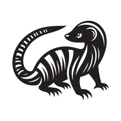 Creative Banded Mongoose Silhouettes for Digital & Print Projects