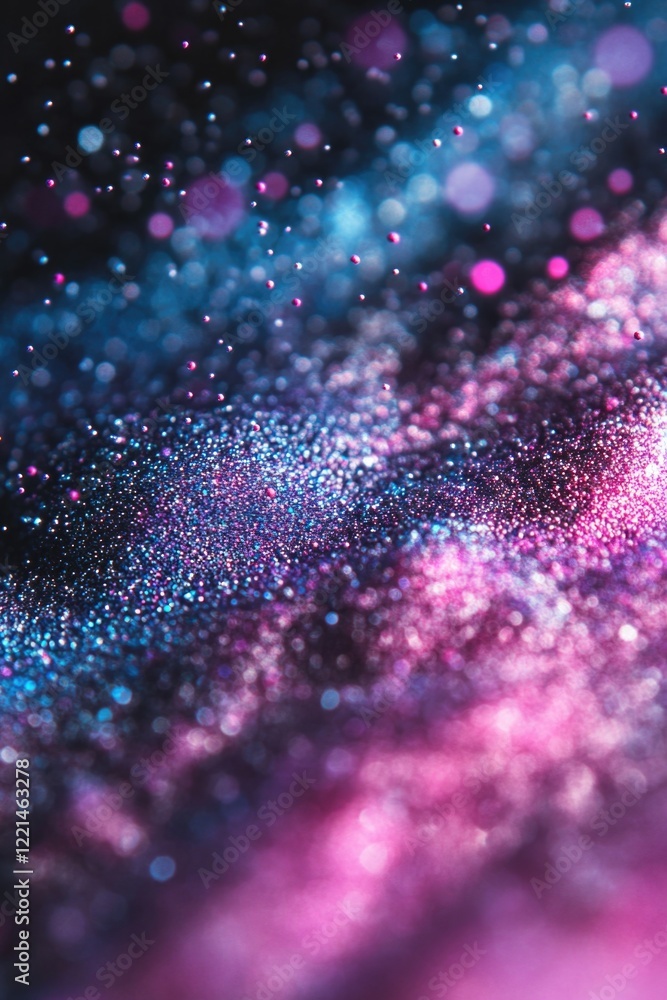 Poster a close-up view of a pink and blue background, suitable for use in designs where a pop of color is n