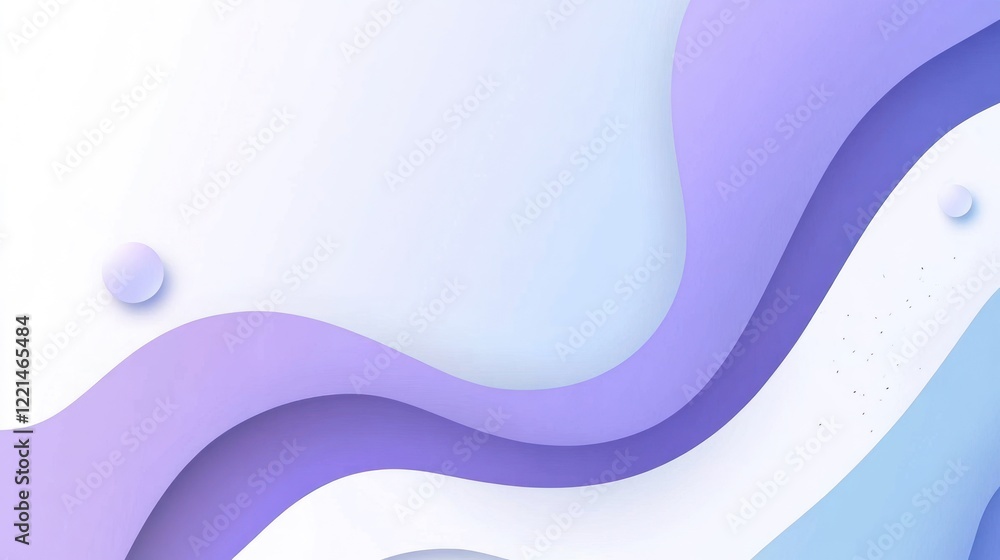 Aufkleber abstract pastel flowing wave pattern background with rounded shapes, for web or graphic design use