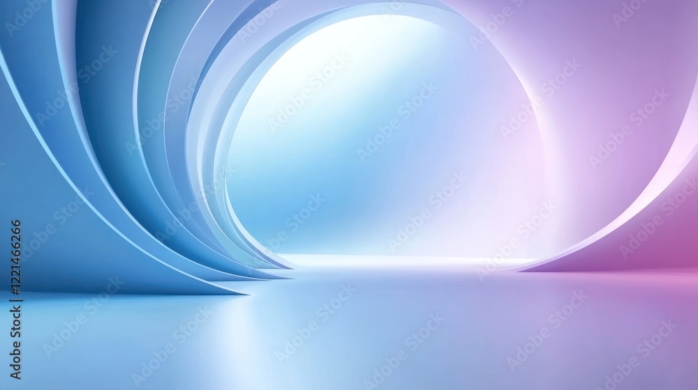 Aufkleber abstract structure with light, in a studio, suitable for product background and design template