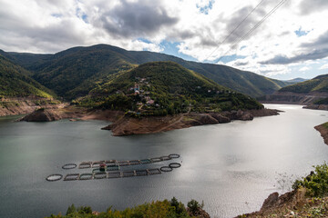 Fish Farm and Reservoir in Ordu, Turkey