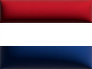 Colorful Flag Design Representing the Netherlands With Vibrant Red, White, and Blue Stripes