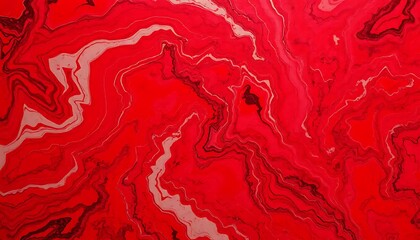 Abstract Red And White Swirling Paint Texture