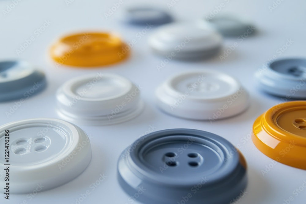 Aufkleber a collection of colorful buttons on display