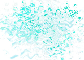 An abstract transparent psychedelic wavy liquid splatter design element overlay.