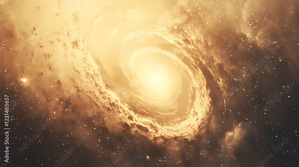 Canvas Prints spiral galaxy in deep space nebula and stars abstract cosmos background astronomy and science fictio