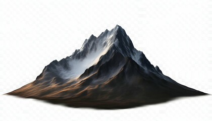 Mountain isolated on a transparent background