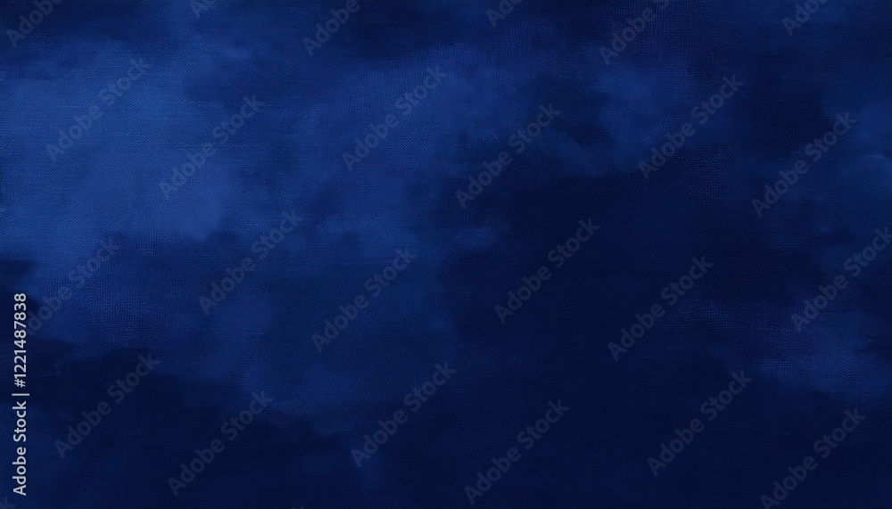 Poster blue brushstrokes sweeping across textured canvas, creating elegant abstract background with sophist
