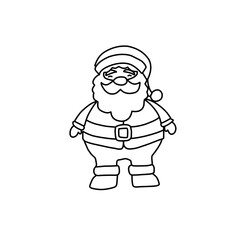 Santa Claus line icons