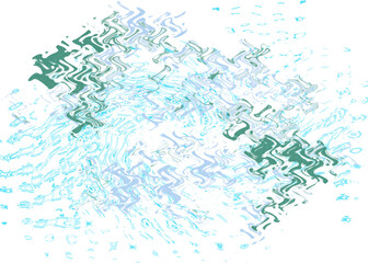 An abstract transparent psychedelic wavy liquid splatter design element overlay.