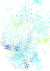 Obraz premium An abstract transparent psychedelic wavy liquid splatter design element overlay.