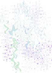 An abstract transparent psychedelic wavy liquid splatter design element overlay.