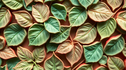 Green leaves pattern