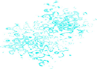 An abstract transparent psychedelic wavy liquid splatter design element overlay.