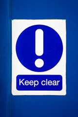 Keep Clear Sign
