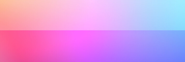 Fototapeta premium Colorful gradient wide background in shades of pink, blue, and purple for creative design