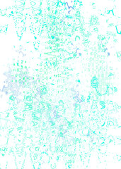 An abstract transparent psychedelic wavy liquid splatter design element overlay.