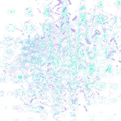 An abstract transparent psychedelic wavy liquid splatter design element overlay.