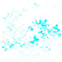An abstract transparent psychedelic wavy liquid splatter design element overlay.