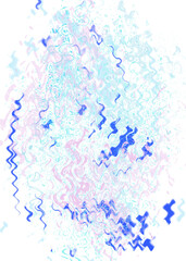 Fototapeta premium An abstract transparent psychedelic wavy liquid splatter design element overlay.