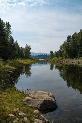 Obraz premium Perfect weather with peaceful Columbia River