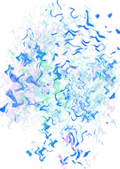 An abstract transparent psychedelic wavy liquid splatter design element overlay.