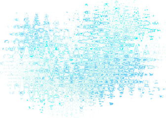 An abstract transparent psychedelic wavy liquid splatter design element overlay.