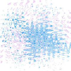 An abstract transparent psychedelic wavy liquid splatter design element overlay.