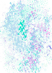 An abstract transparent psychedelic wavy liquid splatter design element overlay.