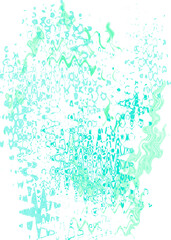 An abstract transparent psychedelic wavy liquid splatter design element overlay.