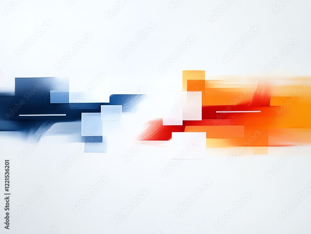 Poster a captivating abstract design featuring bold colors and dynamic shapes. this artwork conveys a sense