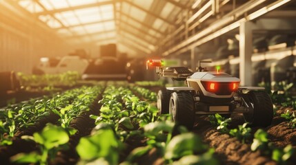 Agricultural Robot in Greenhouse: Automated Farming Technology