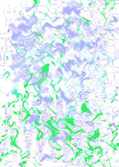 An abstract transparent psychedelic wavy liquid splatter design element overlay.